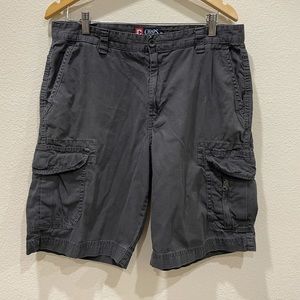 Men’s Chaps Cargo Shorts Charcoal Gray Size 34